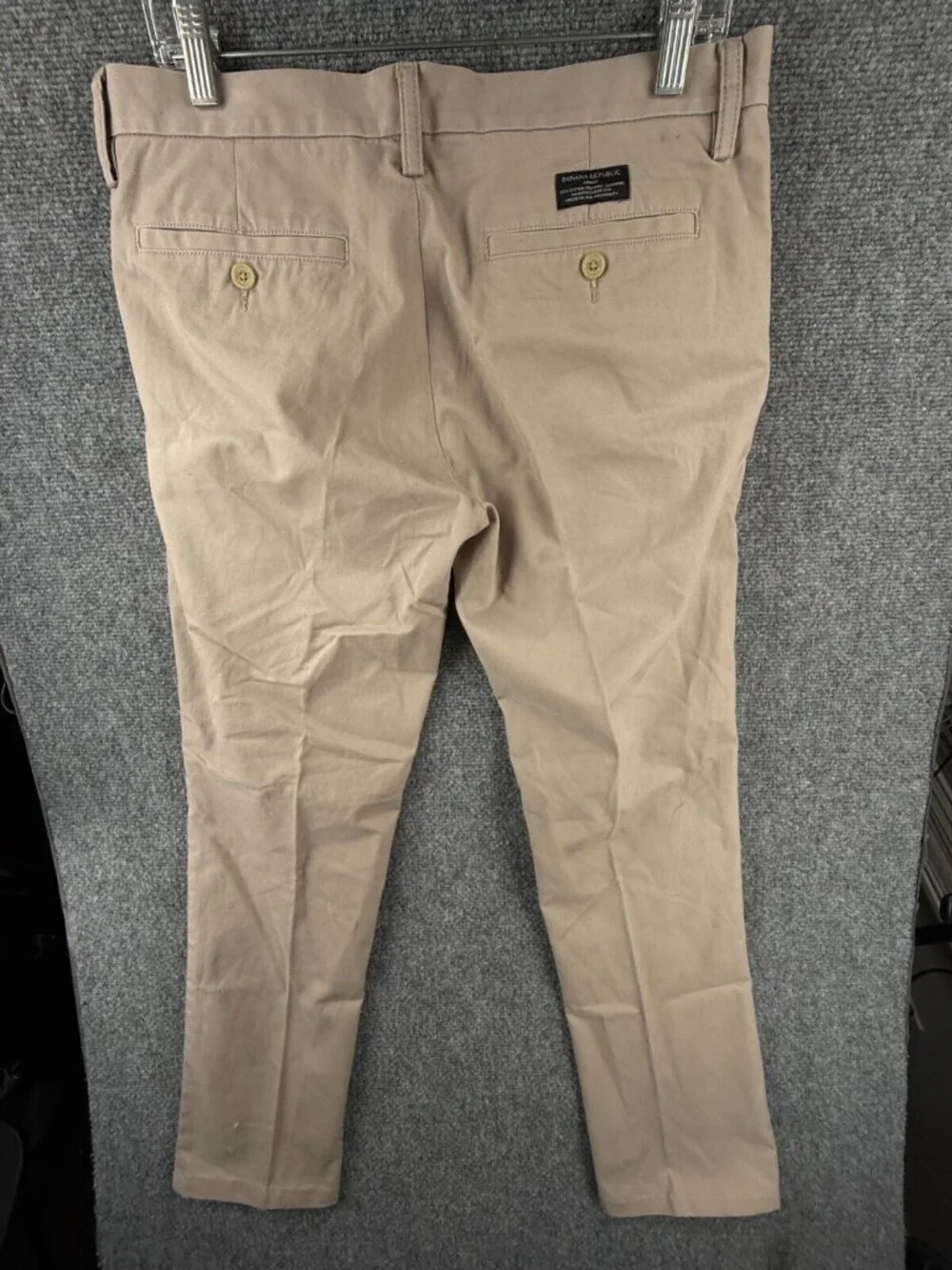 NWD NWT Banana Republic 32x32 Dawson Chino Beige Cotton Pants Adult Flat Front